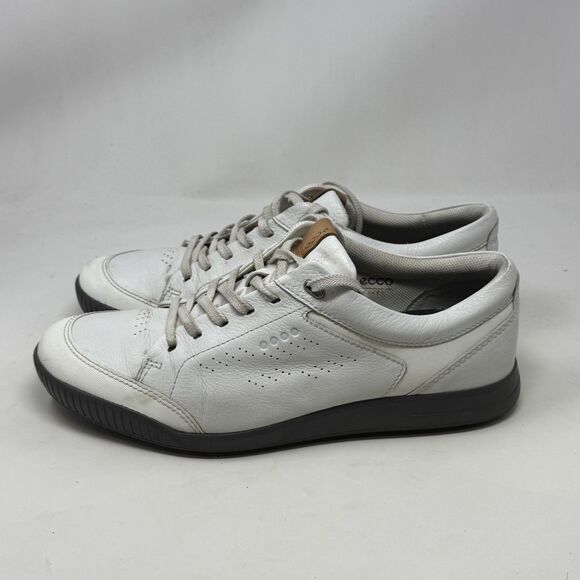 ECCO Golf Street Retro Shoes Mens 12 EU 46 White Leather Hydromax Spikeless main image 14